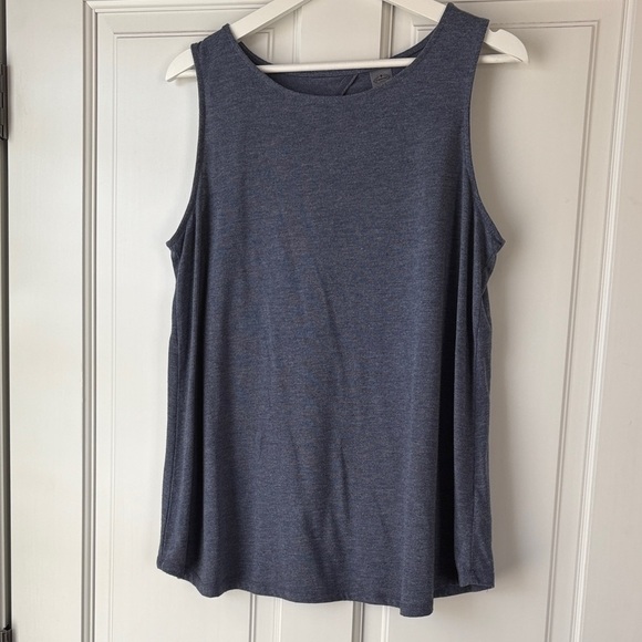 St. John's Bay Tops - St. John's Bay Heathered Navy Tank Top Large